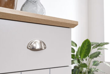 Oban Grey 2 Door Compact Sideboard with Drawers