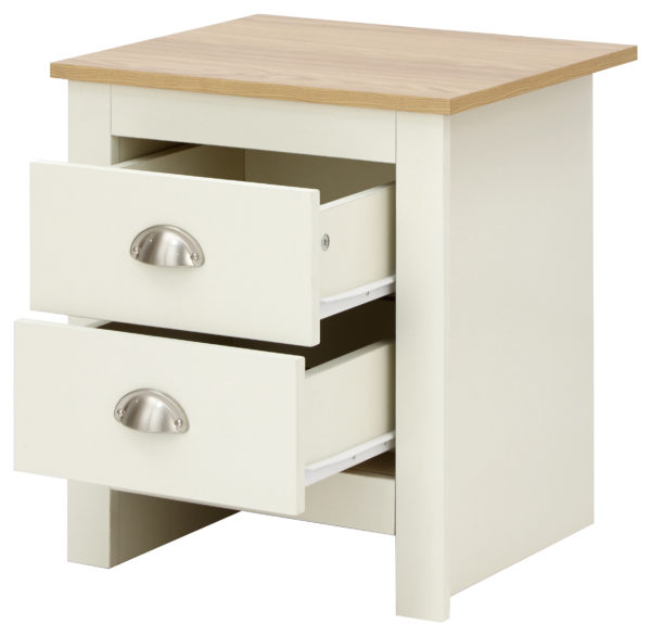 Fife Cream 2 Drawer Bedside | Cream | Self Assembly