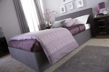Baltimore Grey 5′ King Size Ottoman Bed