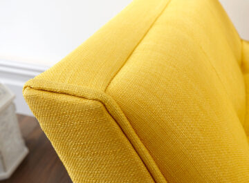 Yellow Upholstered Bench | Mustard | Clearance