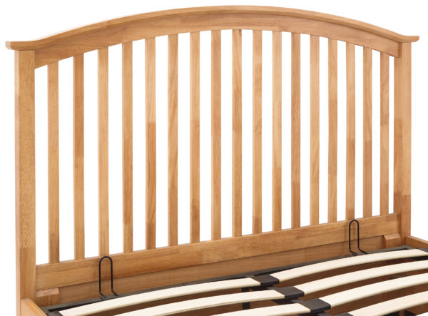 Reus Wooden Ottoman Double Bed Oak
