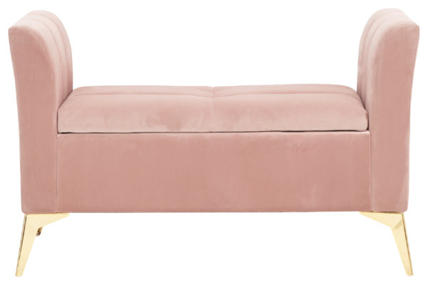 Haikou Storage Bench | Blush Pink | Self Assembly