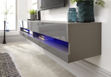 Lugo Grey Wall TV Unit 150cm | LED