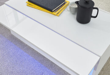 Lugo White Coffee Table | Lift Up Panels