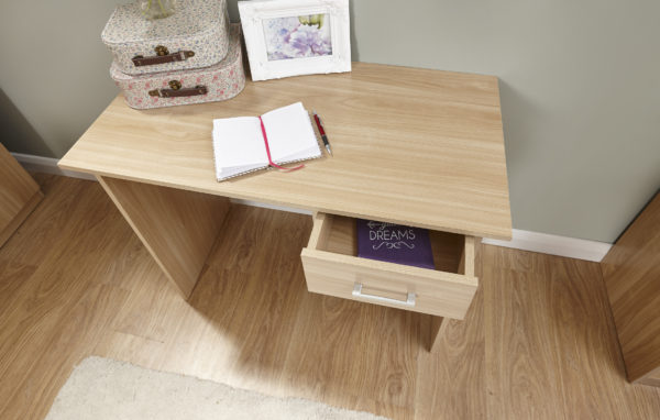 Elgin 2 Drawer Desk | Oak | Self Assembly