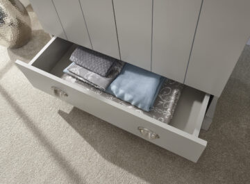 Oban Grey 2 Door Wardrobe with Drawer