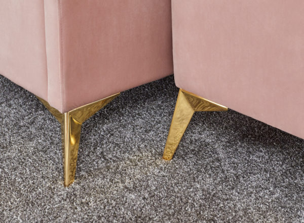 Haikou Storage Bench | Blush Pink | Self Assembly