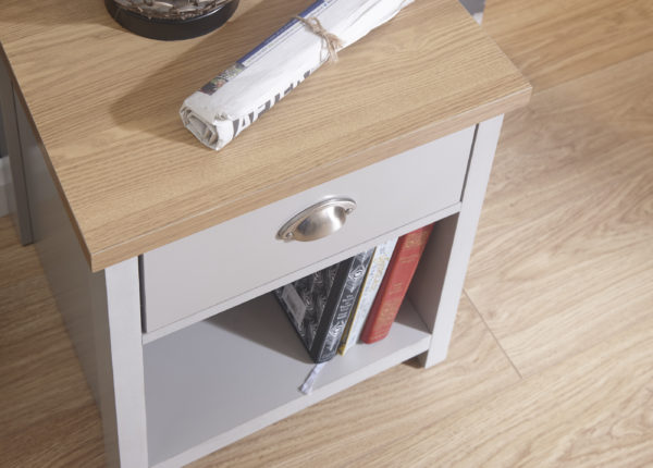Fife Grey Lamp Table | Grey | Bedside Table | Self Assembly