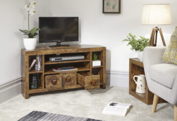 Maluku Corner TV Unit | Mango | Clearance