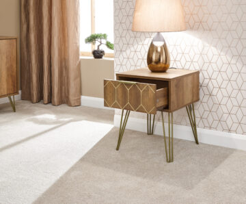 Kentwood 1 Drawer Lamp Table | Bedside Table | Mango Finish