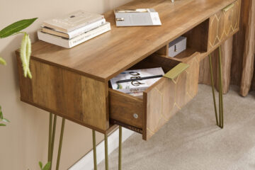 Kentwood 2 Drawer Console Table | Mango Finish