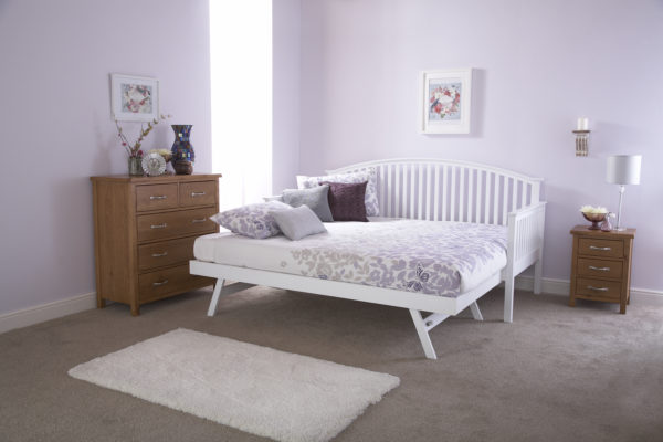 Reus Wooden Trundle for Day Bed | White