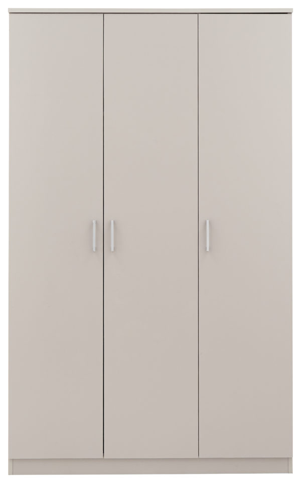 Elgin 4 Piece Bedroom Set Wardrobe Chest & Bedsides | Grey