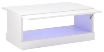 Lugo White Coffee Table | Lift Up Panels