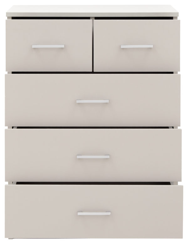 Elgin 4 Piece Bedroom Set Wardrobe Chest & Bedsides | Grey