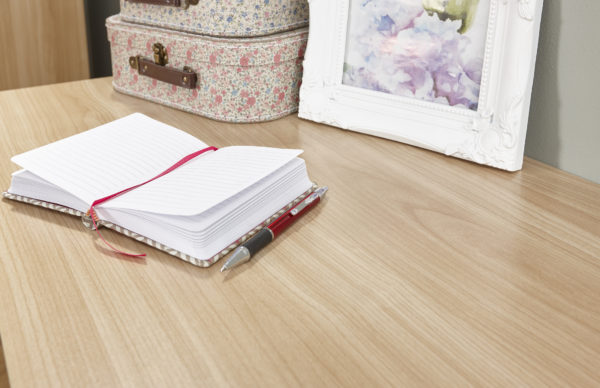 Elgin 2 Drawer Desk | Oak | Self Assembly