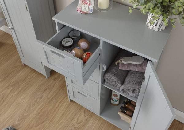 Skala Grey Multi Cabinet | Self Assembly