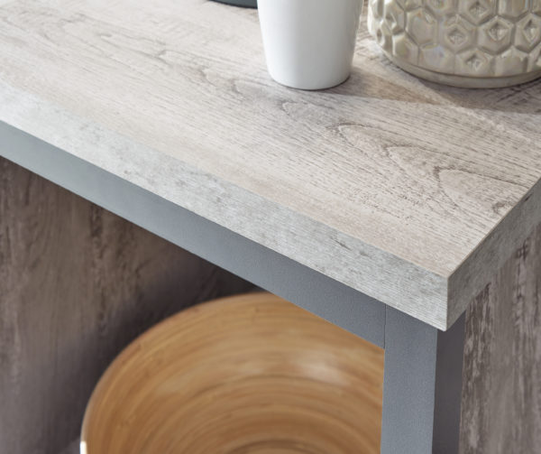 Fenway Simple Lamp Table | Grey | Self Assembly