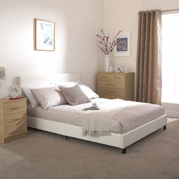 Simplicity Double Bed in A Box | White