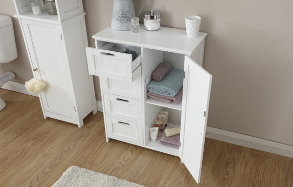 Skala White Multi Cabinet | Self Assembly