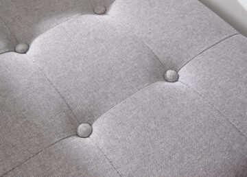 Roma Grey Fabric Window Seat