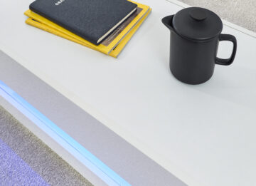 Lugo White Coffee Table | Lift Up Panels