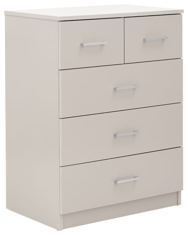 Elgin 4 Piece Bedroom Set Wardrobe Chest & Bedsides | Grey