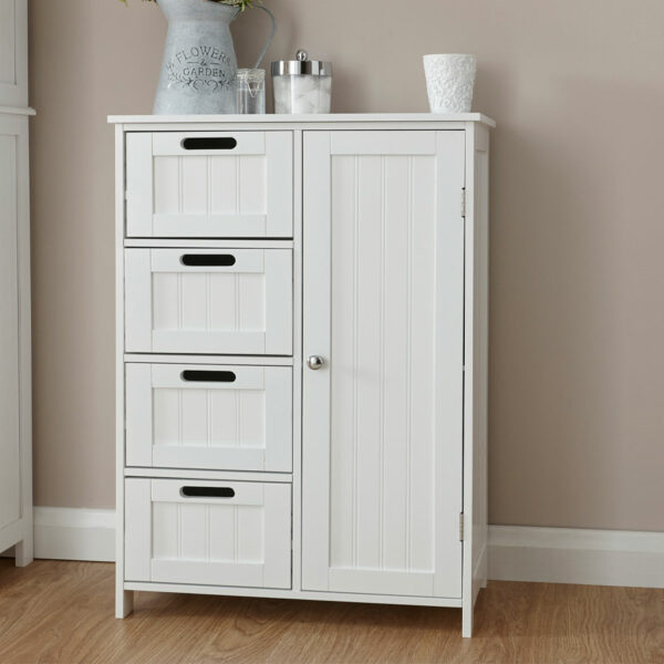 Skala White Multi Cabinet | Self Assembly