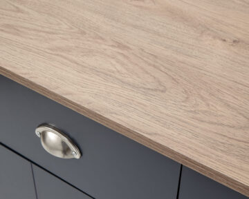 Oban Slate Blue 2 Door Compact Sideboard with Drawers