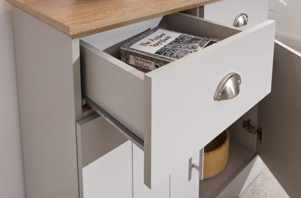 Oban Compact Sideboard | Grey | Self Assembly