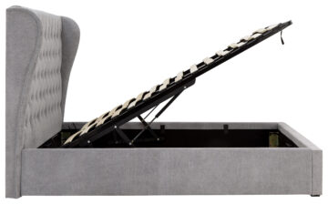 Braga Dark Grey 4’6 Double Ottoman Bed