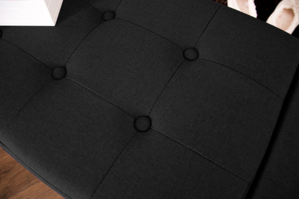 Roma Ottoman Bench | Black  PU | Self Assembly