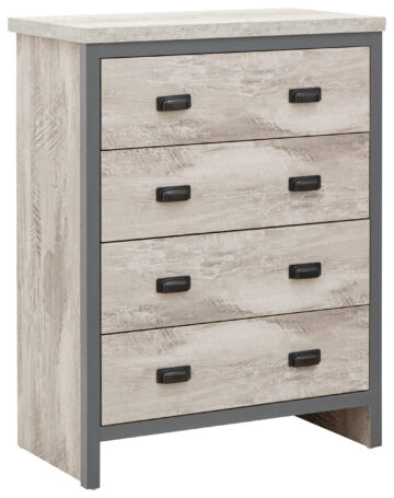 Fenway Grey 4 Piece Bedroom Set