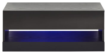 Lugo Black Coffee Table | Lift Up Panels