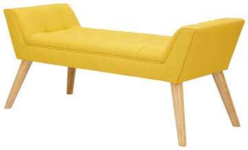 Yellow Upholstered Bench | Mustard | Clearance