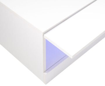 Lugo White Coffee Table | Lift Up Panels