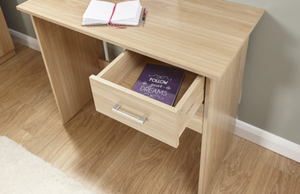 Elgin 2 Drawer Desk | Oak | Self Assembly