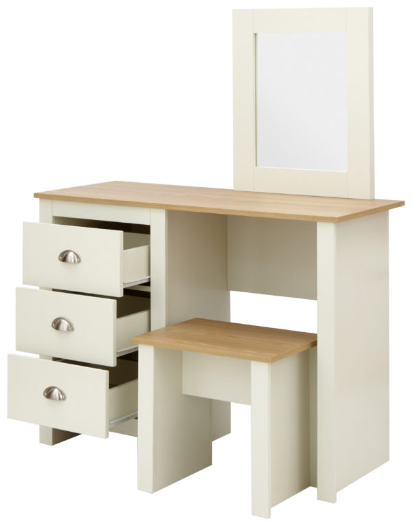 Fife Cream Dressing Table Set | Cream | Self Assembly