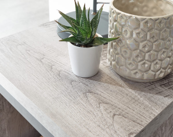 Fenway Simple Lamp Table | Grey | Self Assembly