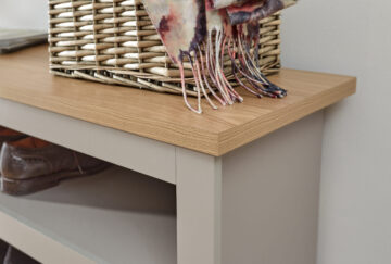 Fife Grey Shoe Bench