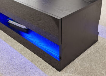 Lugo Black Coffee Table | Lift Up Panels