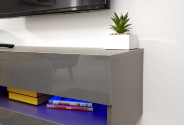 Lugo Grey Wall TV Unit 120cm | LED