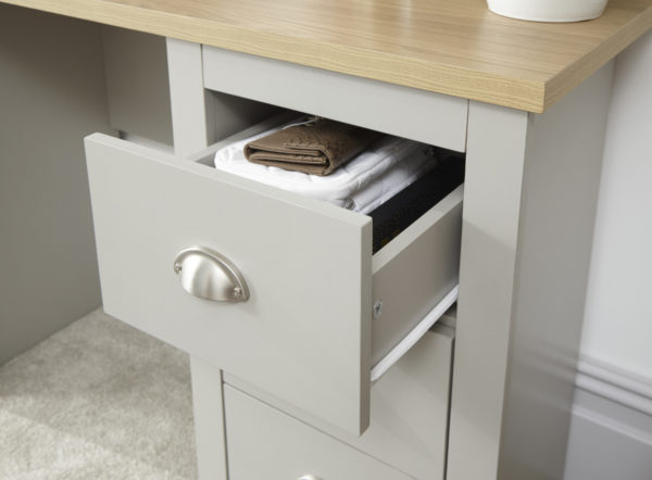 Fife Grey Desk | Grey | Self Assembly