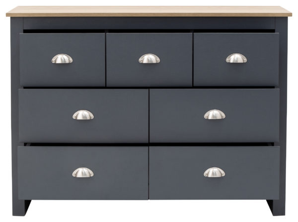 Fife Slate Blue Merchants Chest | Slate Blue | Self Assembly