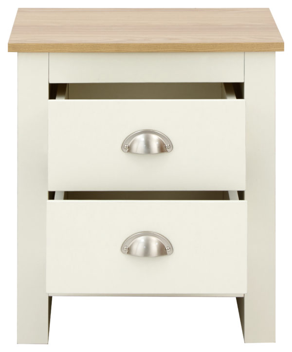 Fife Cream 2 Drawer Bedside | Cream | Self Assembly