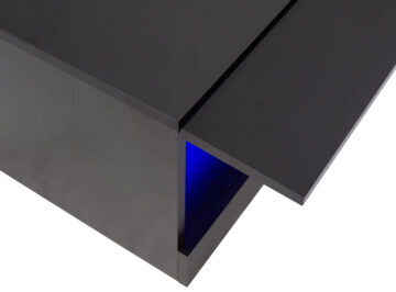 Lugo Black Coffee Table | Lift Up Panels