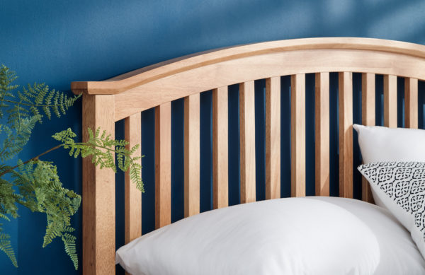 Reus Wooden Ottoman Double Bed Oak
