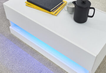 Lugo White Coffee Table | Lift Up Panels