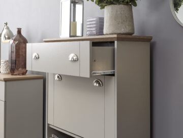 Oban Grey Shoe Cabinet