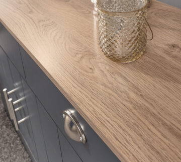 Oban Slate Blue 3 Door Large Sideboard with Drawers
